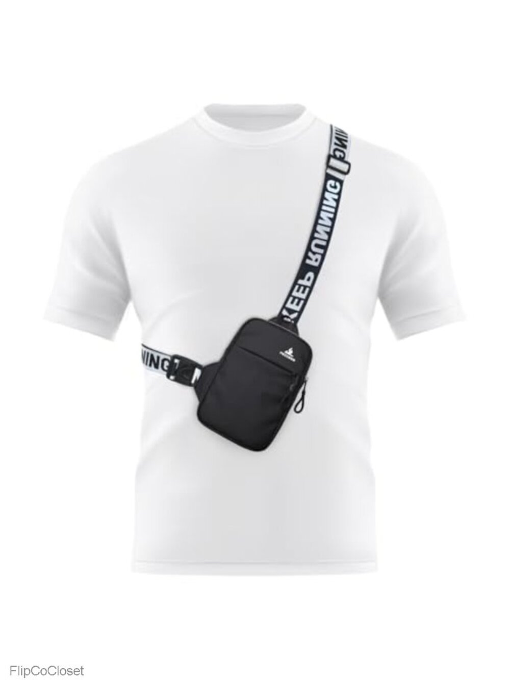 Mini Crossbody Sling Bag Water Resistant Nylon Chest Pack